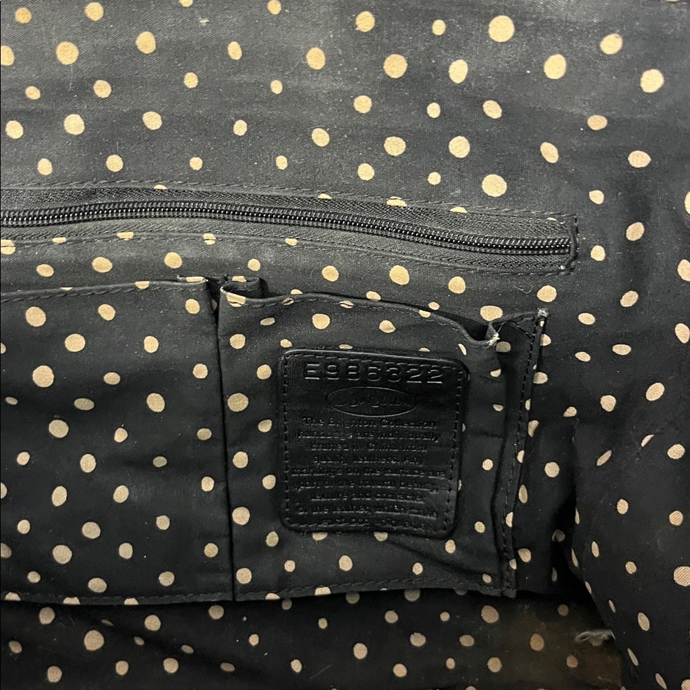 Brighton Black and Tan Leather Satchel - Picture 6 of 11